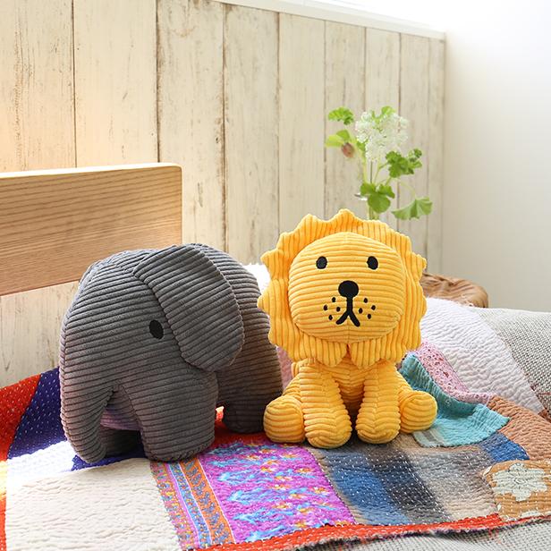 公式ショップ)コーデュロイぬいぐるみ ゾウ BON TON TOYS