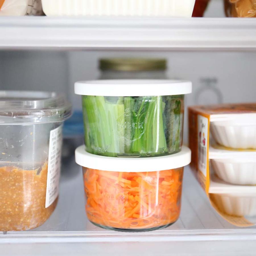 公式ショップ)WECK MOLD SHAPE 170ml 冷蔵庫でも整理しやすい