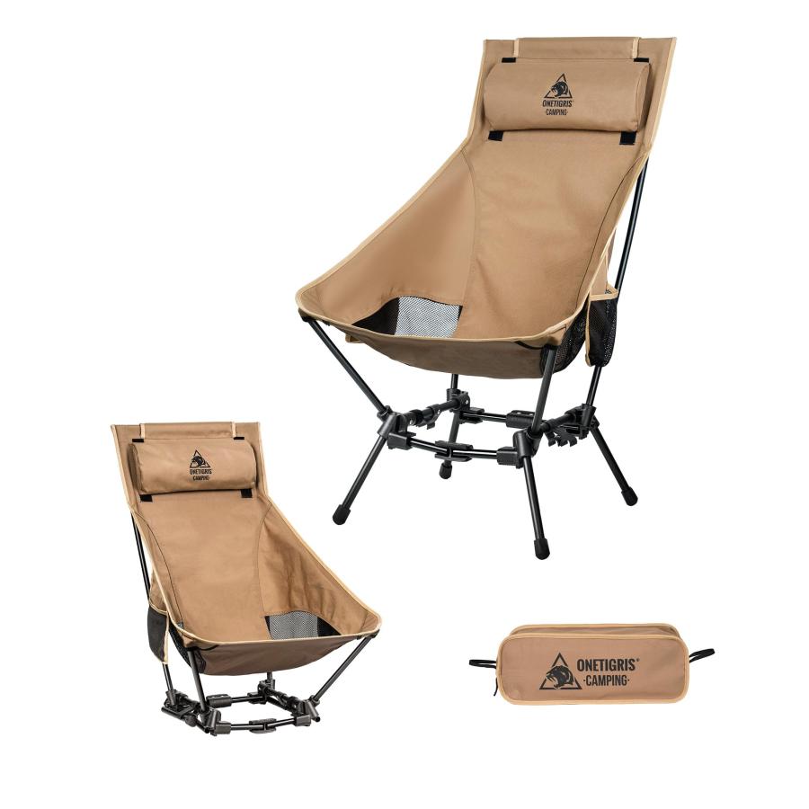 OneTigris Dragonhide アウトドアチェア ハイバックキャンプチェア