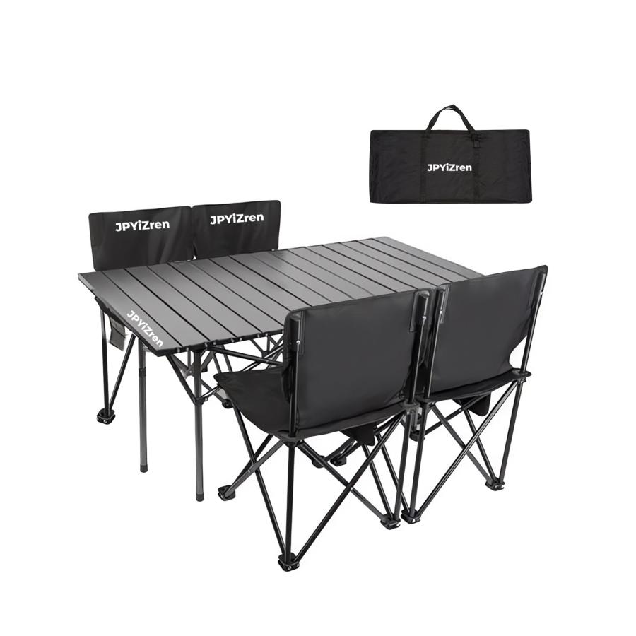 JPYiZren アウトドア テーブル チェア 7点セット アルミテーブル椅子