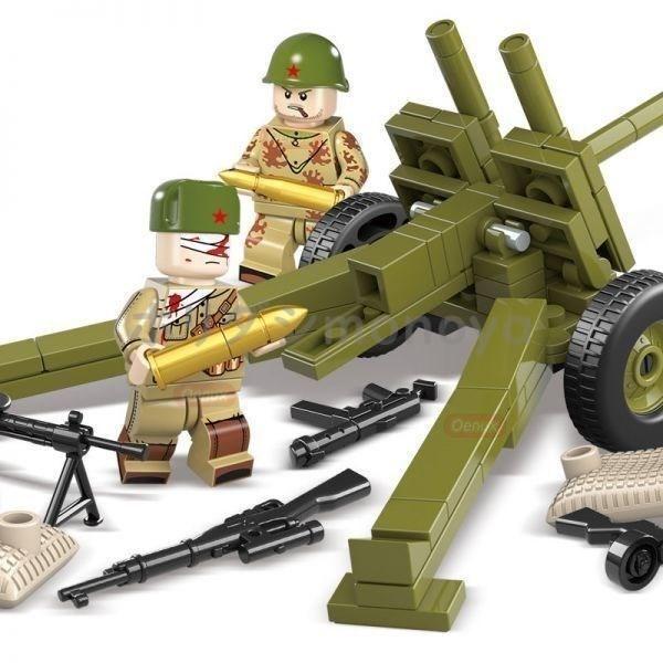 レゴブロック LEGO 互換 WW2 第二次世界大戦 ソビエト連邦軍 兵士ミニフィグ6体セット大量武器装備付き｜mare-shop｜04