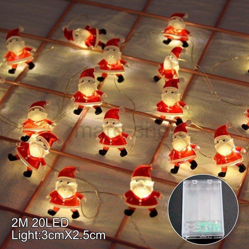 クリスマスライト 照明 2m LEDライト サンタクロース トナカイ