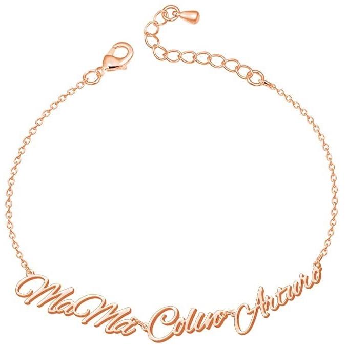 ブレスレット 名入れ 女性 イニシャル カスタマイズ オーダーメイド