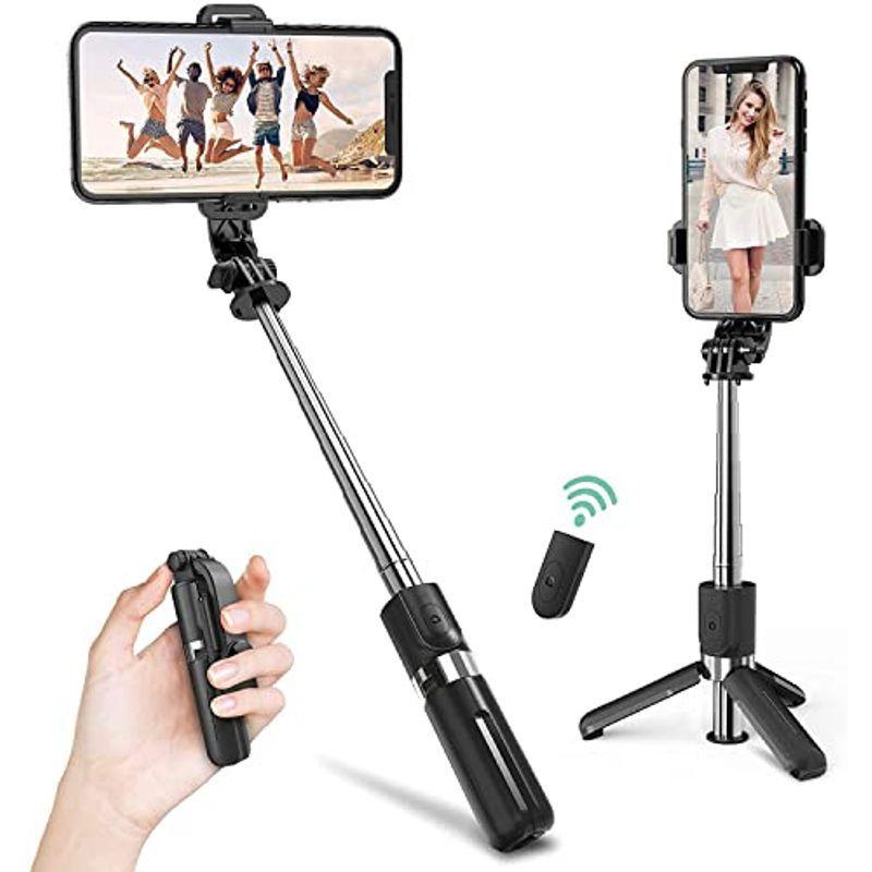 絶対一番安い 自撮り棒 100cm 三脚 一脚兼用 セルカ棒 ミニ三脚 スマホ三脚 Bluetoothリモコン付き 360 回転 スタンド 無線 折り 人気が高い Turningheadskennel Com