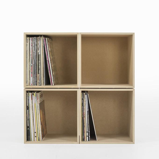Margherita BLC-08-D LPレコード収納ボックス 2つセット LPレコード