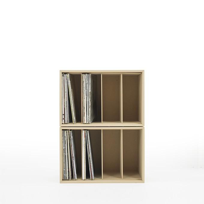 KEN.CGATA】LEX BOX レコード 収納 棚 LEX BOX 45 WHITE