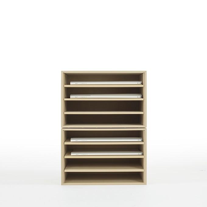 ファイルワゴン ファイルボックス ラック棚 木製 オフィス収納 A3の