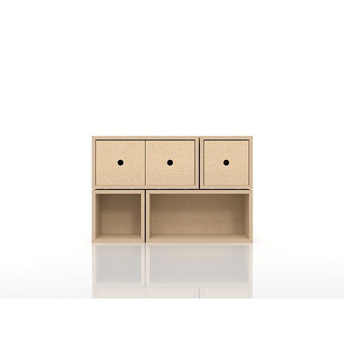色つやボックス席 正六面体ボックス席 納めるボックス席 CDの納める（BLC-02-TA×1、BLC-01-TA×1、BLC-01×1、BLC-02×1） /BLC取り合わせBLC-DESKTOP-S-SET-02 カラー、キューブボックス-ラック、シェルフ、本棚