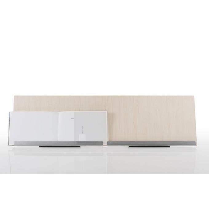ブックスタンド 木製 書見台 おしゃれ 本立て W900 ディスプレイ台 展示什器 A4サイズ 4冊分 Piega ピエガ