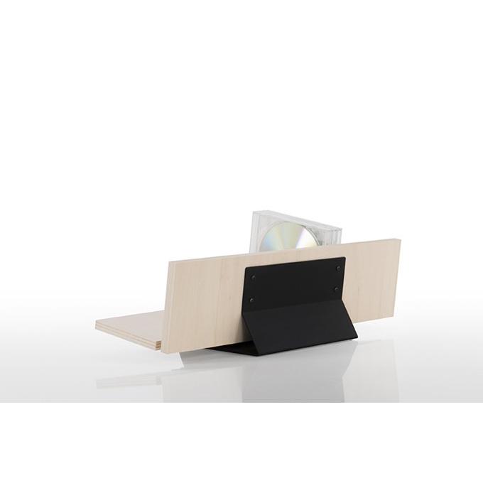 CDラック 大容量 ディスプレイCDスタンド 卓上収納 木製 : 本棚 壁面