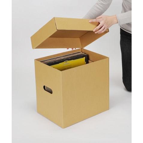 レコード収納ボックスLPレコード 12インチ収納 LP用 LP収納 蓋付きBOX