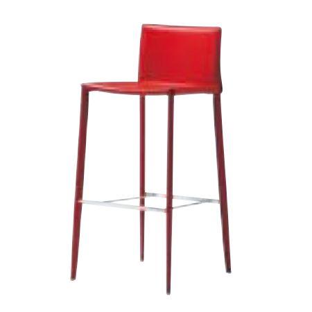 スツール 収納 丸椅子 椅子 カウンターチェア スツールLINDA（レッド） MBC0074RD/遠藤照明・AbitaStyle ハイスツール おしゃれ カウンター椅子 ハイチェア