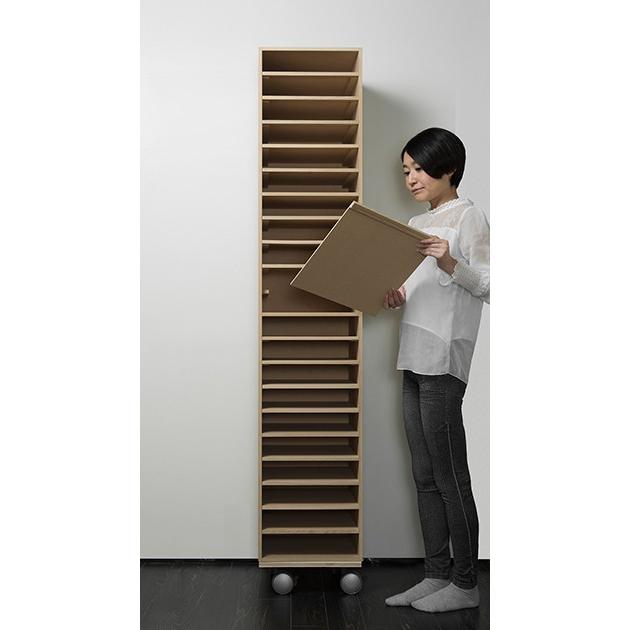 書類ラック A4 スライド棚 書類整理棚 15段 トレー式 木製 オフィス家具 PNOA415本棚 壁面収納家具マルゲリータ 通販