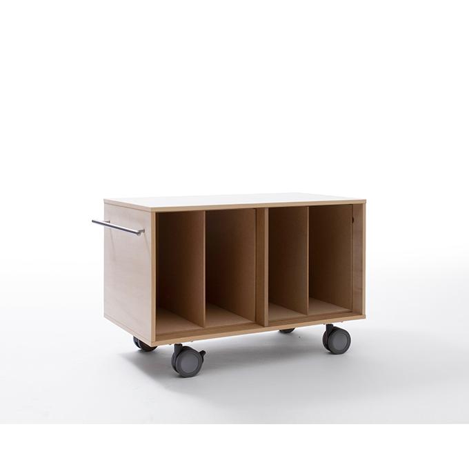 レコード収納ラック キャスター付き 収納棚 ラック 1段 サイドワゴン