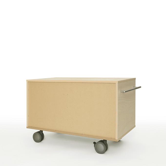 レコード収納ラック キャスター付き 収納棚 ラック 1段 サイドワゴン