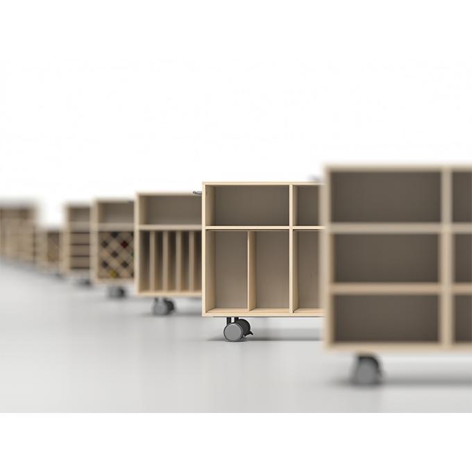 【2個】レコード lp 収納 ラック マガジンラック ボックス 日本製 完成品 LPレコード収納ボックス 仕切り付き BLC-16-D2[セール品]|収納