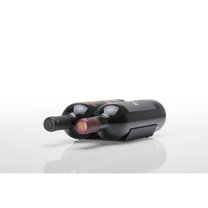 キッチンラック レンジ台　ワインボトルホルダー ワインラックスチール製 ボトルホルダー コンパクト : 本棚 壁面収納