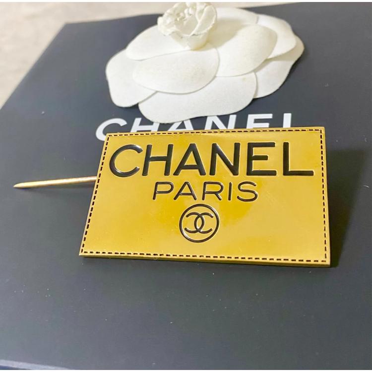 CHANEL】シャネル ブローチ ロゴプレート最終値下げ