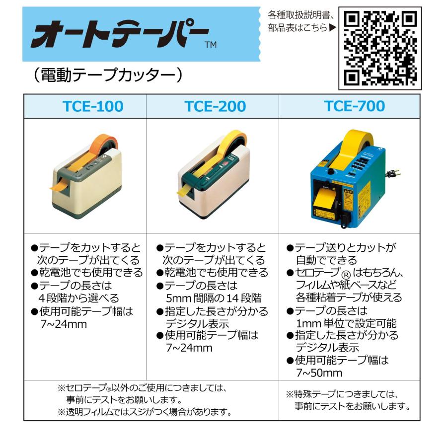 ニチバン テープカッター 電動 オートテーパー TCE-100 アイボリー_5