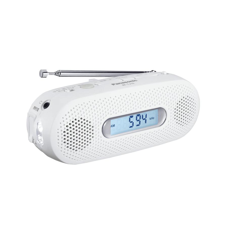 Panasonic FM/AM 2バンドレシーバー 手回し充電ラジオ ホワイト RF