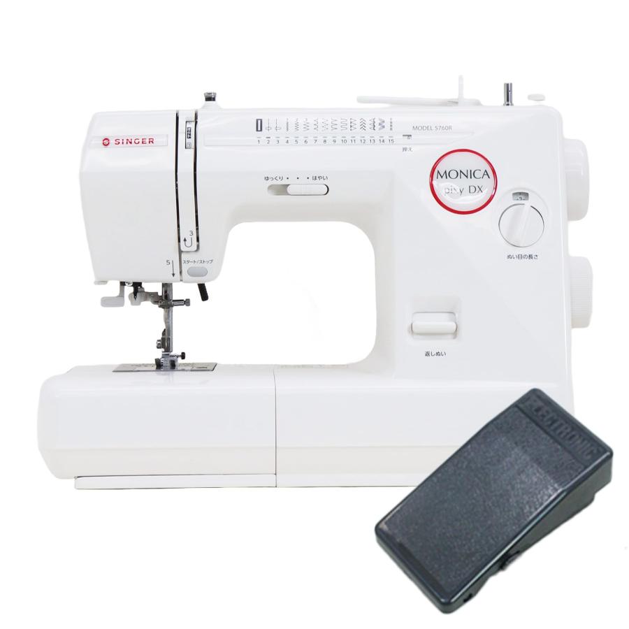 SINGER シンガー 電子ミシン [モニカピクシーDX5760R] (レッド) フット