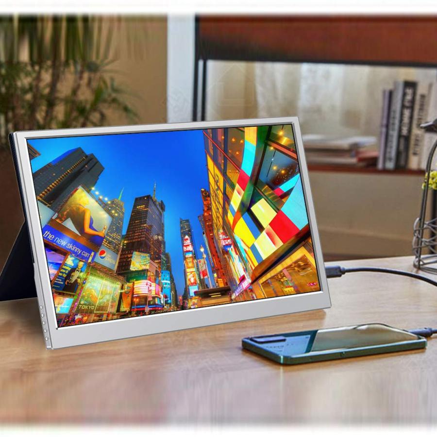 Cuview モバイルモニター 15.6インチ FHD 1080P モバイルディスプレイ IPS非光沢軽量パネル USB Type-C/Mini HDの画像