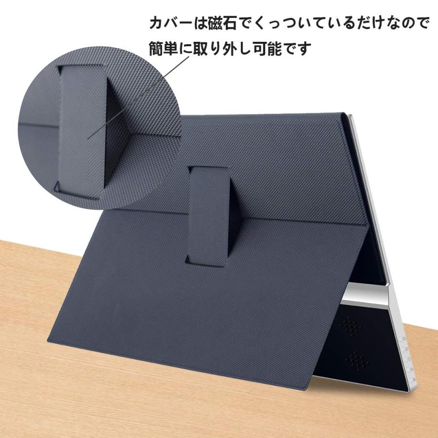Cuview モバイルモニター 15.6インチ FHD 1080P モバイルディスプレイ IPS非光沢軽量パネル USB Type-C/Mini HDの画像