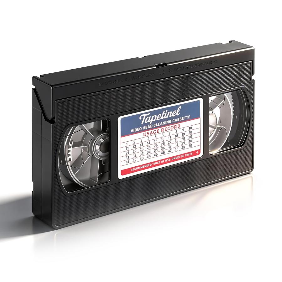 Tapetinel VHSビデオデッキ用ドライクリーニングテープ 1本入り | 50回