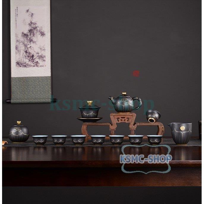 茶器セット 茶芸 陶器 コーヒー ティー用品 カンフー茶 急須 茶具セット キッチン 日用品 文具