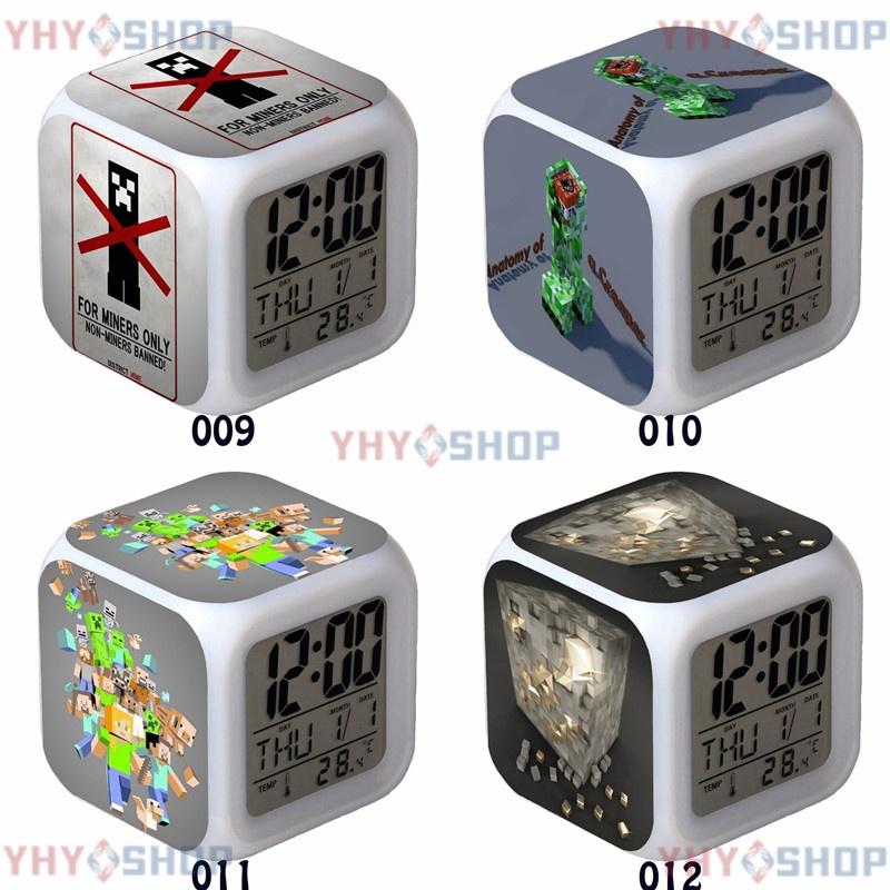 Minecraft クリーパー TNT Steve 目覚ましライト 大音量