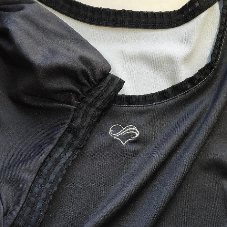 テニスウェア レディース パフスリーブtシャツ 半袖 ブラック かわいい キュート おしゃれ スポーツウェア B Maria Club Yahoo 店 通販 Yahoo ショッピング