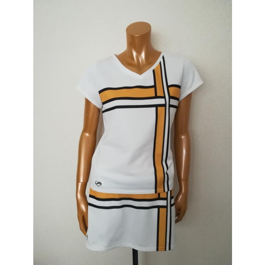 レディーステニスウェア セミタイトスコート 上下セット ｔシャツ スコート おしゃれなスポーツウェア 半袖 速乾 セール Gml Maria Club Yahoo 店 通販 Yahoo ショッピング
