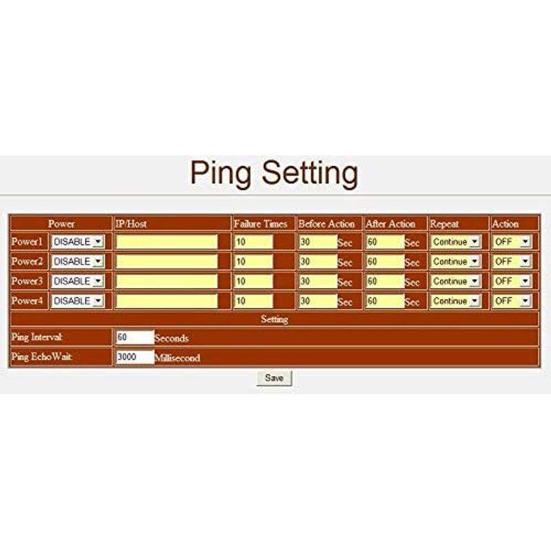 電源自在 IP Power 9258T Ping リモート電源制御装置 4ポート IP Power 9258T Ping リモート電源制御装置 4ポート