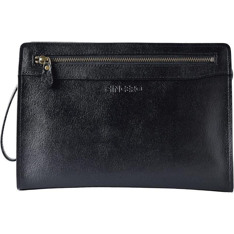 お買い得！ (シンセーロ)SiNCERO セカンドバッグ メンズ 本革 日本製 B5 wr-1001 (クロ) 【P1909404281】(10398円)