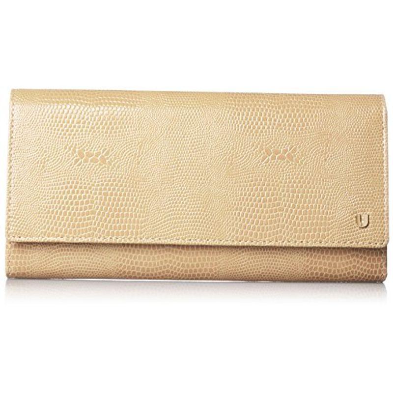 ユー バイ ウンガロ 財布 ピエッツ レディースファッション 外側l字ファスナー付 ベージュ カブセ長財布