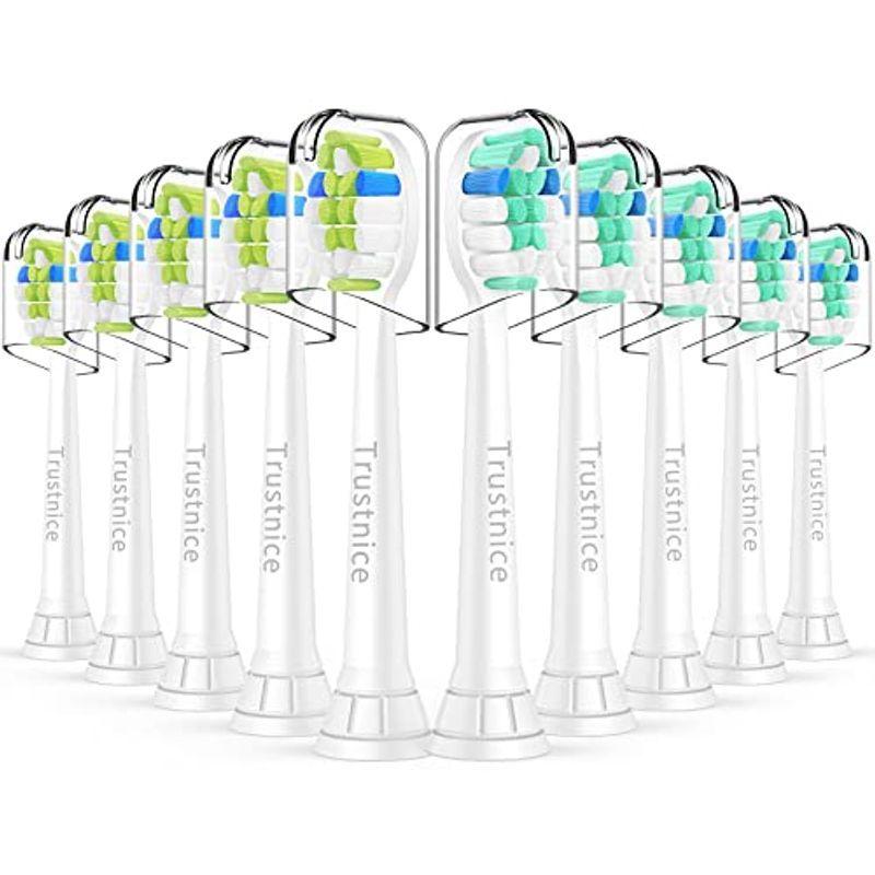 10本 フィリップス ソニッケアー 用の 電動歯ブラシ 替えブラシ: 互換ブラシ ブラシヘッド ダイヤモンドクリーン プロテクト クリーンプ
