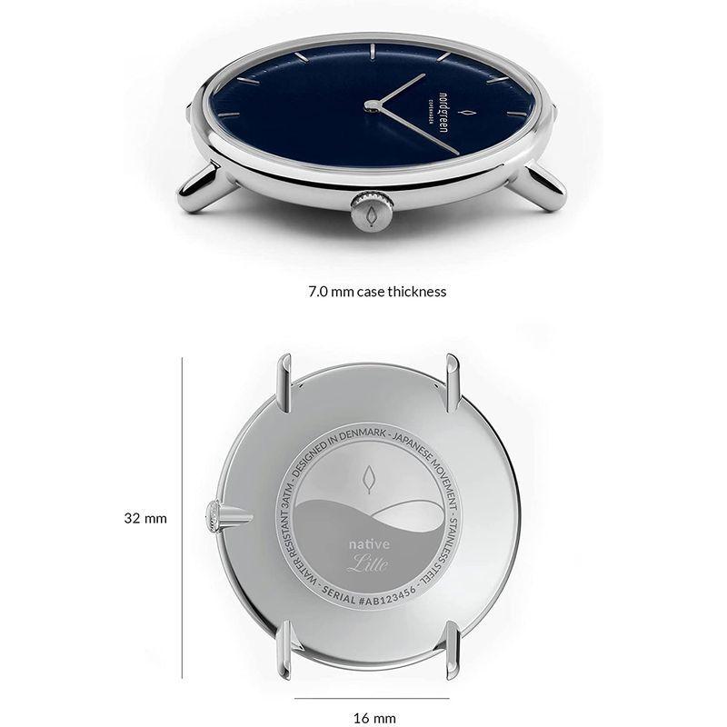 Nordgreen［ノードグリーン］Native 北欧デザイン腕時計 ネイビーダイヤル シルバー メッシュストラップ 32mm 北欧デザイン腕時計 ネイビーダイヤル シルバー メッシュストラップ 32mm