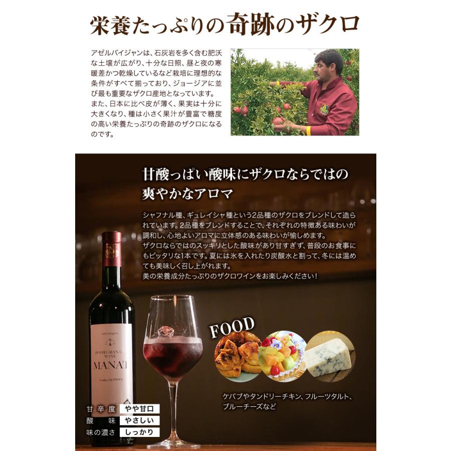 フルーツワイン ザクロワイン 甘口赤ワイン 750ml アゼルバイジャン産 女性に嬉しい美の成分ザクロエキス ザクロジュースたっぷり wl