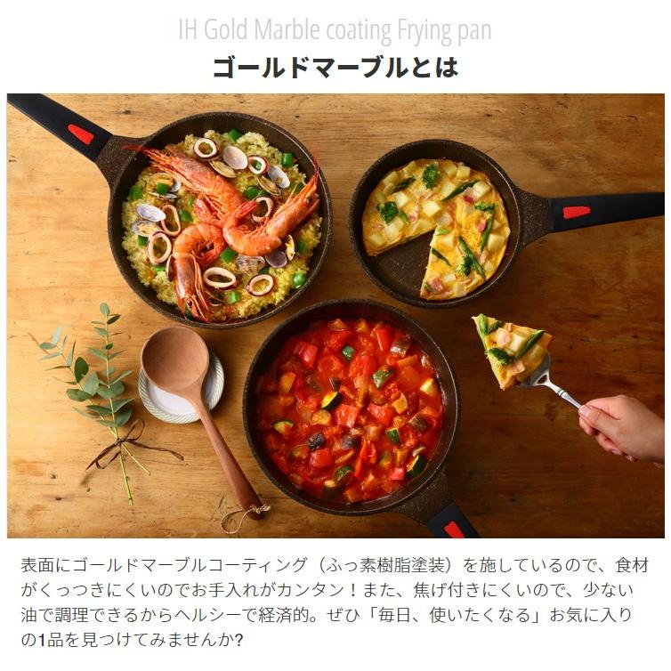 アイメディア フライパン マーブルコート IH対応 20cm 焦げ付かない