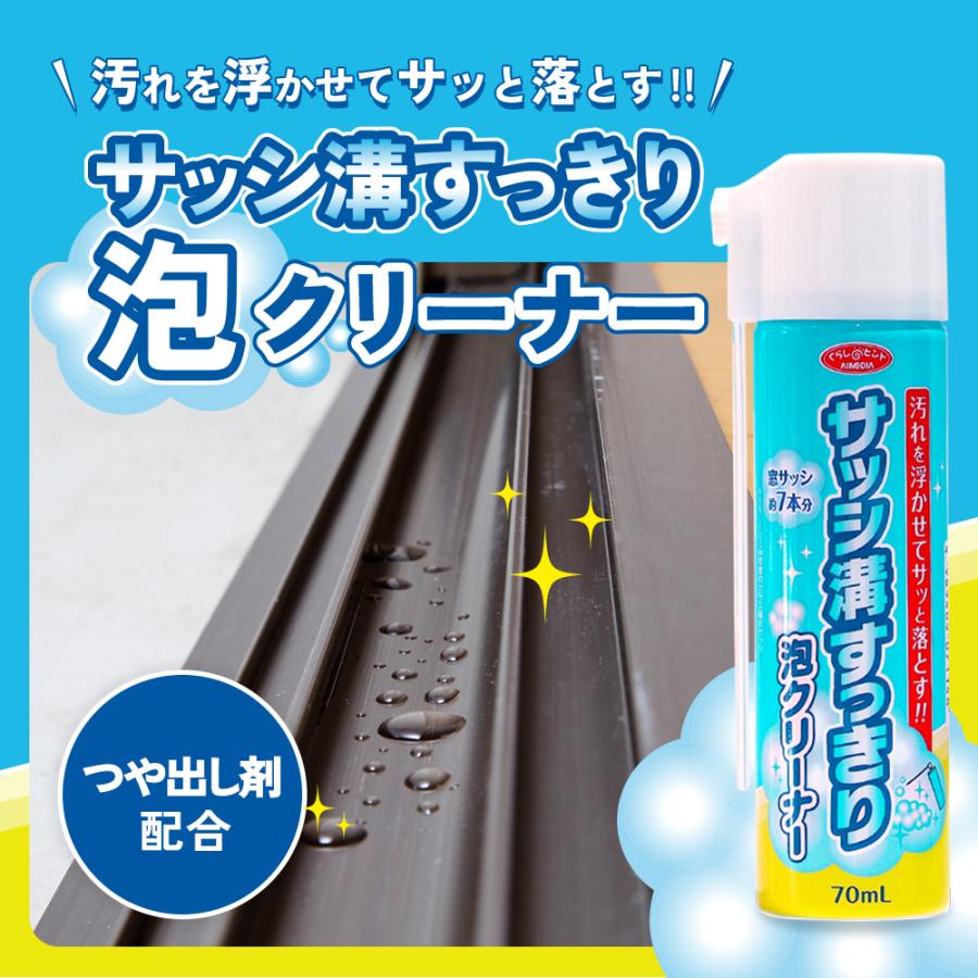 アイメディア 窓サッシ 洗剤 クリーナー 70ml 日本製 つや出し剤配合