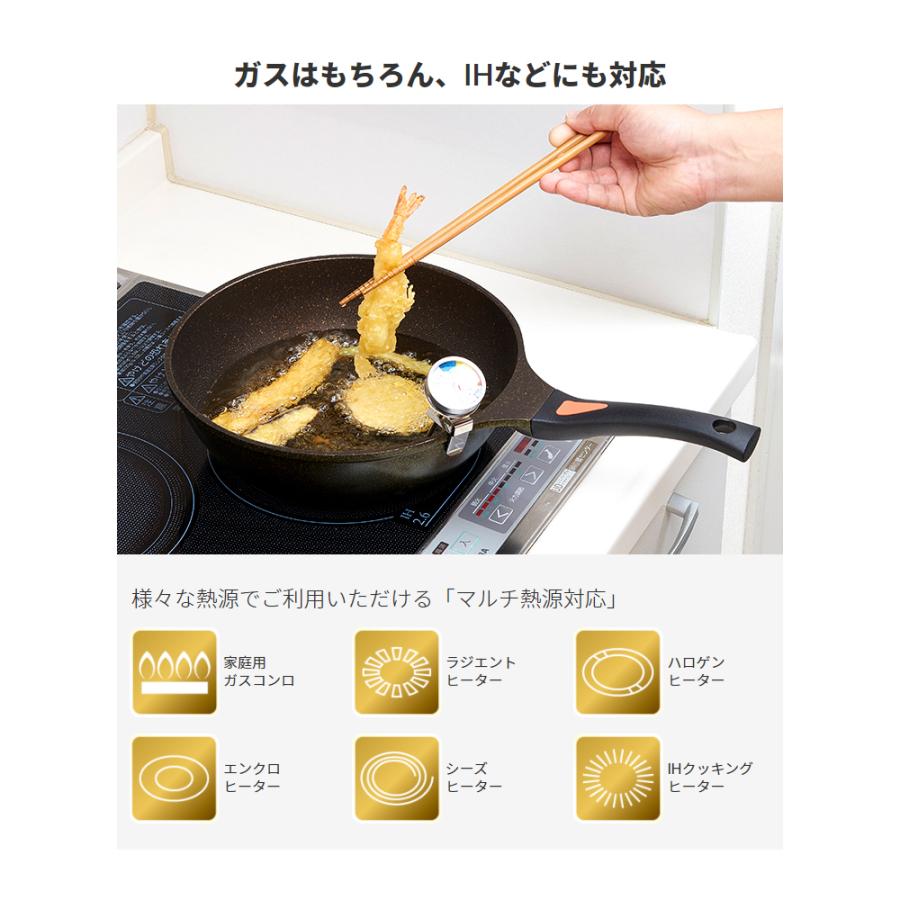 フライパン マーブルコート Ih対応 26cm 深型 深め 焦げ付かない くっつかない お弁当 弁当 深型フライパン 中華鍋 軽量 マーブル加工 調理用品 調理器具 M 雑貨屋さんmariamaria 通販 Yahoo ショッピング