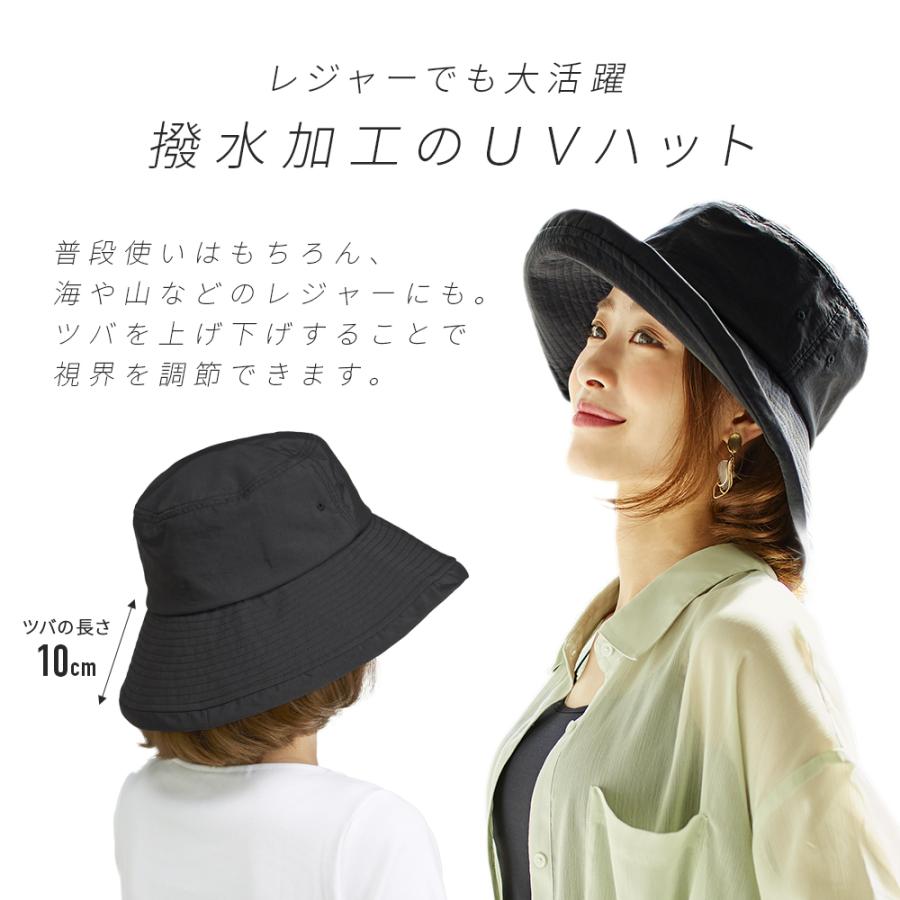 ライトグレー広いつばハット 帽子 サファリハット uv ハット つば広帽子 グレー/ベージュ/ブラック