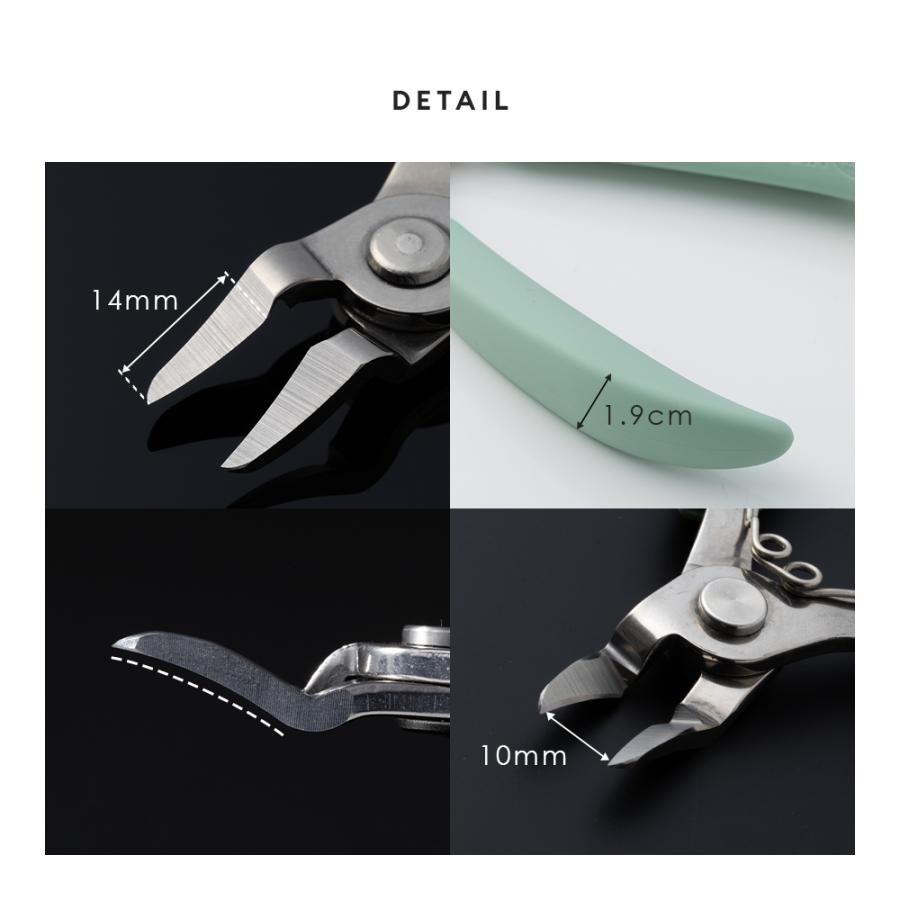 巻き爪用爪切り ニッパー 燕三条 ニッパー爪切り スリム刃 巻き爪 ヤスリ付 爪やすり付 つめきり 日本製 爪きり 硬い爪 足の爪 介護 ネイルケア アイメディア | アイメディア | 16