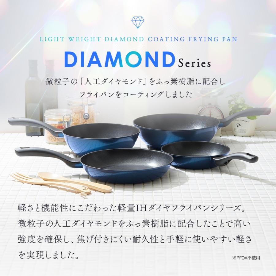 アイメディア 軽量 フライパン ダイヤモンドコート IH対応 ガス火対応