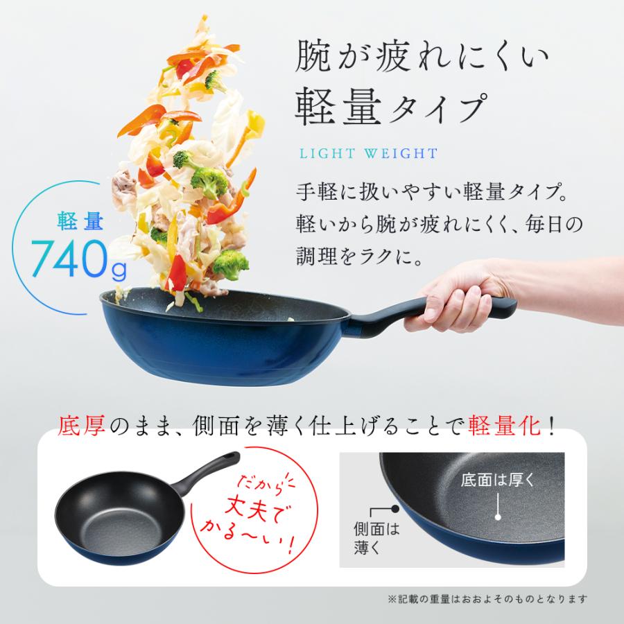 アイメディア 軽量 フライパン ダイヤモンドコート IH対応 ガス火対応
