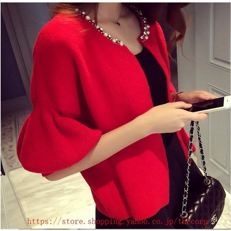 高評価！ 【Hermon】新品 ビジュー付刺繍アンサンブル ラベンダー