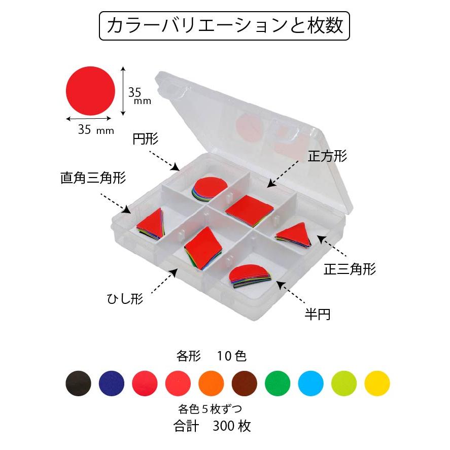 図形の色紙糊ぺたセット おひとり様用 2歳 3歳 幼児教育 教材 