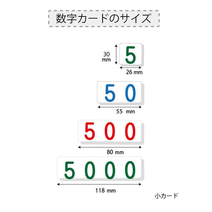 モンテッソーリ教育 算数教具 数字カード小 木製ケース付き 十進法
