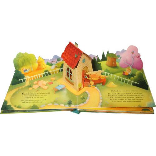 飛び出す絵本 3匹のこぶた Usborne 英語 しかけ絵本 ヨーロッパ