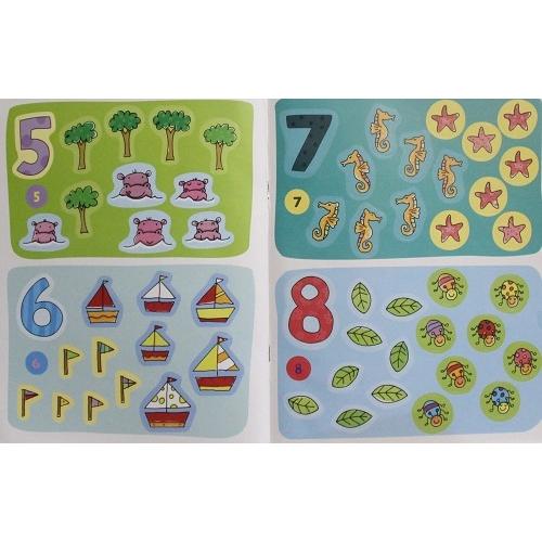 シール貼り絵本 かず 1〜10 算数 3歳 4歳 5歳 生活 科学 自然 世界